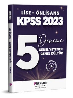 2023 Lise Önlisans KPSS GY-GK 5 Deneme