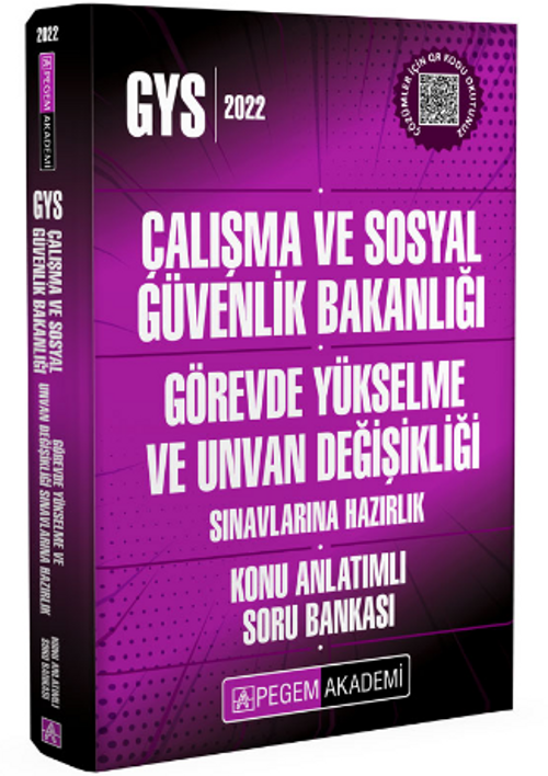 2022 Çalışma ve Sosyal Güvenlik Bakanlığı GYS Konu Anlatımlı Soru Bankası