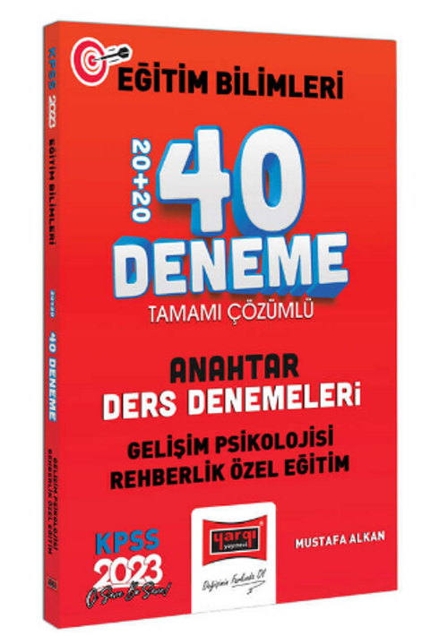 2023 KPSS Eğitim Bilimleri Gelişim Psikolojisi ve Rehberlik Özel Eğitim Anahtar Ders Denemeleri Tamamı Çözümlü 20+20 40 Deneme Sınavı