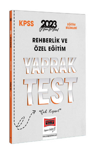2023 KPSS Eğitim Bilimleri Rehberlik ve Özel Eğitim Yaprak Test
