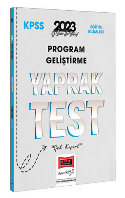 2023 KPSS Eğitim Bilimleri Program Geliştirme Yaprak Test