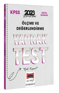 2023 KPSS Eğitim Bilimleri Ölçme ve Değerlendirme Yaprak Test