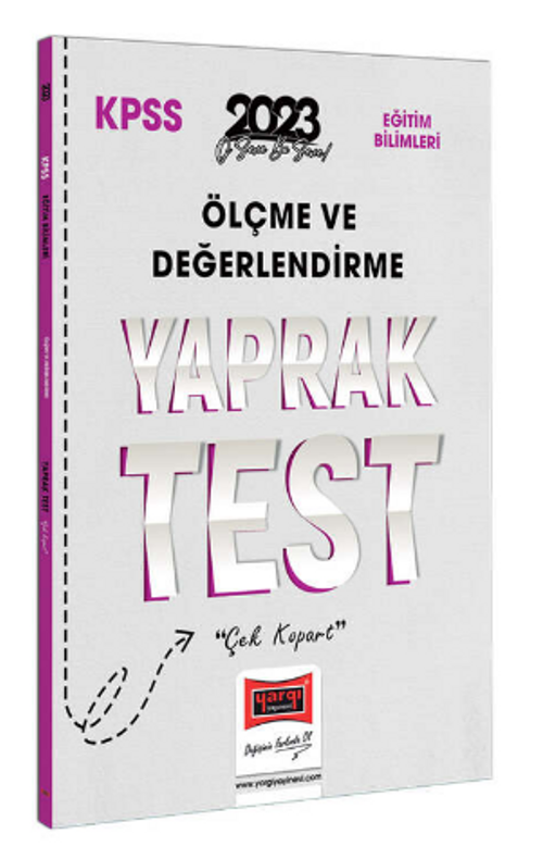 2023 KPSS Eğitim Bilimleri Ölçme ve Değerlendirme Yaprak Test