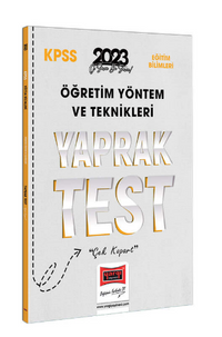 2023 KPSS Eğtiim Bilimleri Öğretim Yöntem ve Teknikleri ÖYT Yaprak Test