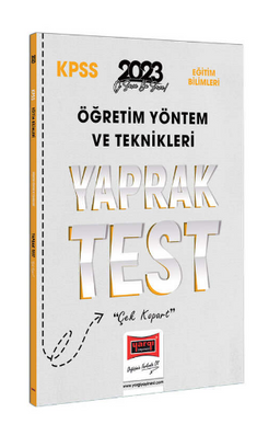2023 KPSS Eğtiim Bilimleri Öğretim Yöntem ve Teknikleri ÖYT Yaprak Test