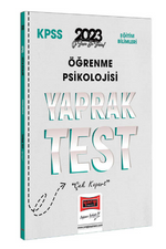 2023 KPSS Eğitim Bilimleri Öğrenme Psikolojisi Yaprak Test