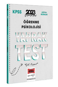 2023 KPSS Eğitim Bilimleri Öğrenme Psikolojisi Yaprak Test