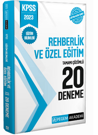 2023 KPSS Eğitim Bilimleri Rehberlik ve Özel Eğitim 20 Deneme