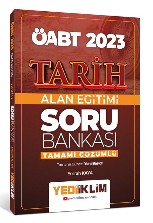 2023 ÖABT Tarih Alan Eğitimi Tamamı Çözümlü Soru Bankası 