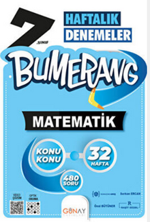 7. Sınıf Bumerang 32 Haftalık Matematik Denemeleri 