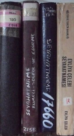 Seyahatname (4 cilt) / 1.Giriş, 2. Hatay-Suriye-Lübnan-Filistin, 3. Akdeniz Adaları ve Girit Fethi, 4. Rumeli-Solkol ve Edirne (Kod: 10-I-26)