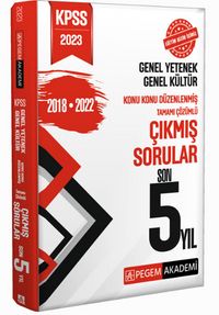 2023 KPSS Genel Yetenek Genel Kültür Konu Konu Düzenlenmiş Tamamı Çözümlü Çıkmış Sorular Son 5 Sınav