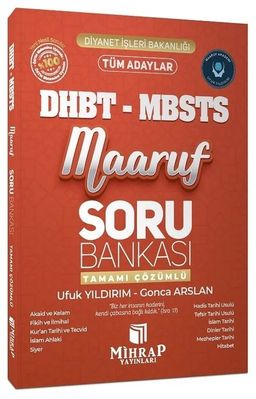 DHBT MBSTS Maaruf Soru Bankası Çözümlü