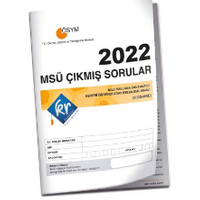 2022 MSÜ Çıkmış Sorular Tıpkı Basım Kitapçığı
