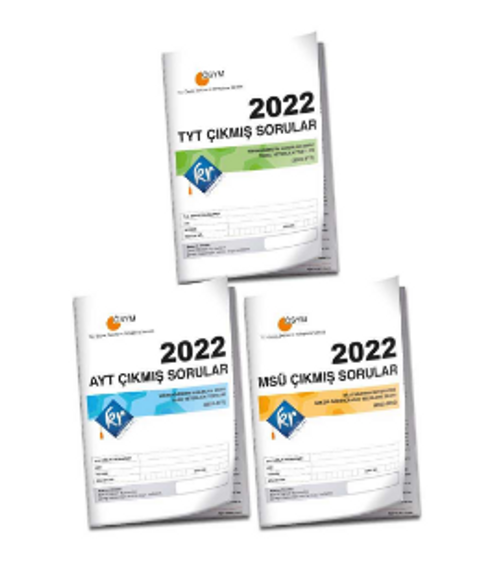 2022 TYT – AYT - MSÜ Çıkmış Sorular Tıpkı Basım Kitapçığı