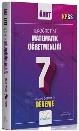 ÖABT İlköğretim Matematik Öğretmenliği 7 Deneme Çözümlü 