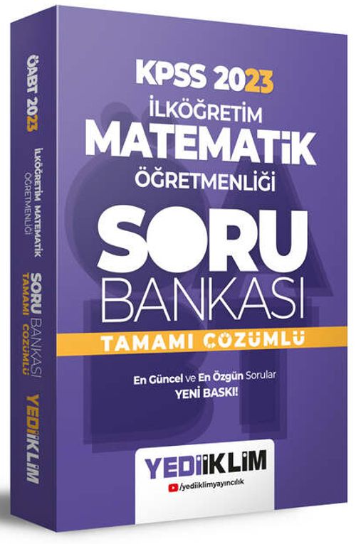 2023 ÖABT İlköğretim Matematik Öğretmenliği Tamamı Çözümlü Soru Bankası 