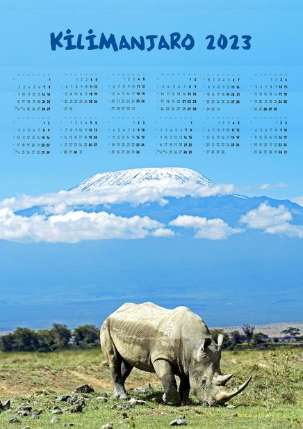 2023 Takvimli Poster - Yüksekler - Kilimanjaro