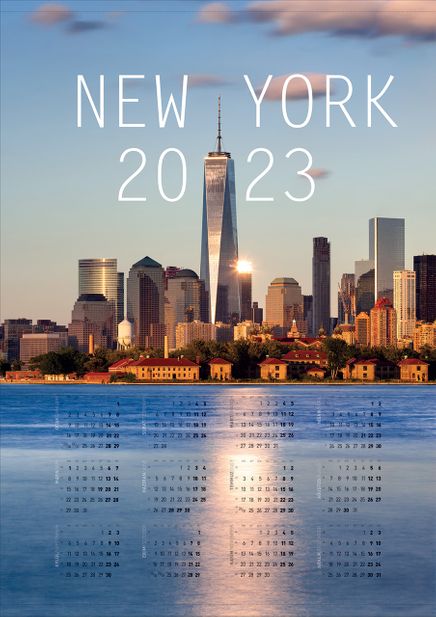 2023 Takvimli Poster - Şehirler - New York