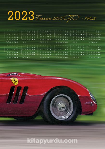 2023 Takvimli Poster - Arabalar - Ferrari