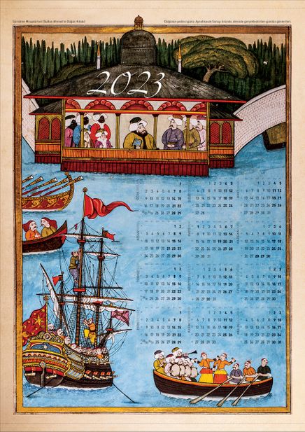 2023 Takvimli Poster - Minyatürler - Surname Aynalı Kavak