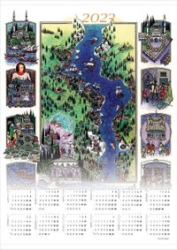 2023 Takvimli Poster - Minyatürler - Nusret Çolpan