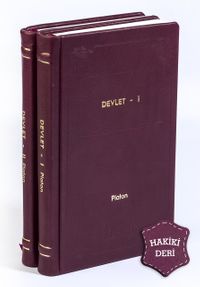 Devlet (2 Cilt Takım) (Hakiki Deri, Ciltli, İplik Dikişli)