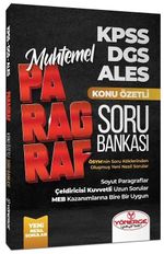 KPSS DGS ALES Muhtemel Paragraf Konu Özetli Soru Bankası 