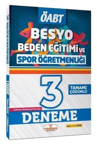 ÖABT BESYO Beden Eğitimi ve Spor Öğretmenliği 3 Deneme Tamamı Çözümlü 