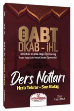 ÖABT Din Kültürü ve Ahlak Bilgisi Öğretmenliği Ders Notları 