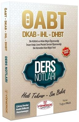 ÖABT Din Kültürü ve Ahlak Bilgisi ve DHBT Ders Notları 
