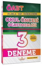 ÖABT Okul Öncesi Öğretmenliği 3 Deneme Çözümlü 