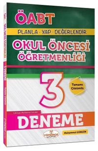 ÖABT Okul Öncesi Öğretmenliği 3 Deneme Çözümlü 
