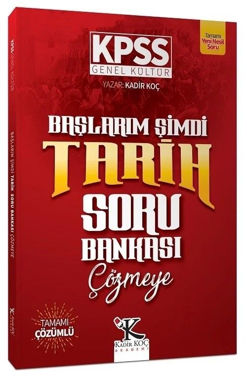KPSS Başlarım Şimdi Tarih Soru Bankası Çözmeye