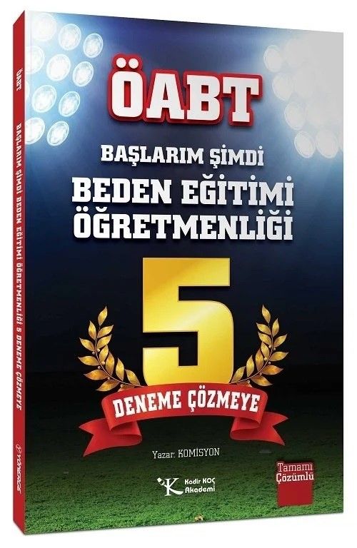 ÖABT Başlarım Şimdi Beden Eğitimi Öğretmenliği 5 Deneme Çözmeye 