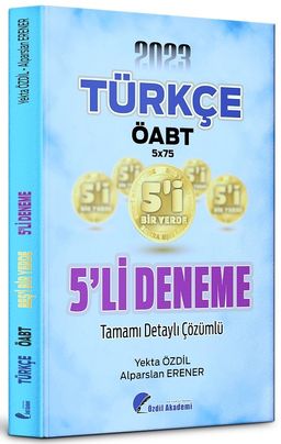 2023 ÖABT Türkçe Öğretmenliği 5 li Deneme Çözümlü 