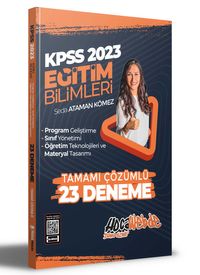 2023 KPSS Eğitim Bilimleri Program Geliştirme - Sınıf Yönetimi - Öğretim Teknolojileri ve Materyal Tasarımı Tamamı Çözümlü 23 Deneme Sınavı