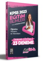 2023 KPSS Eğitim Bilimleri Öğretim Yöntem ve Teknikleri Tamamı Çözümlü 23 Deneme Sınavı