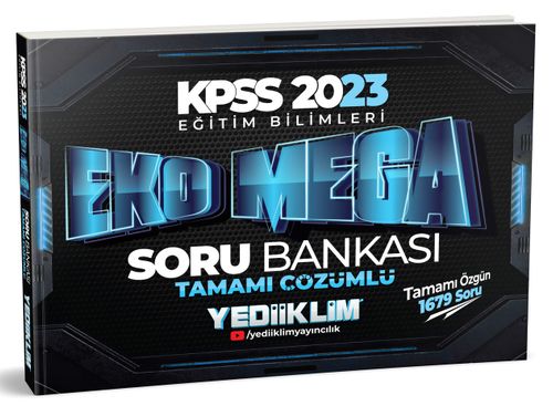 2023 KPSS Eğitim Bilimleri Eko Mega Tamamı Çözümlü Soru Bankası