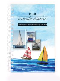 2023 Denizciler Ajandası - Renkli Spiralli (Büyük Boy)