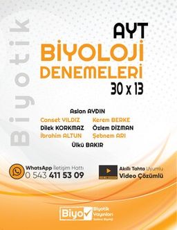 AYT Biyoloji Biyotik 30x13 Denemeleri
