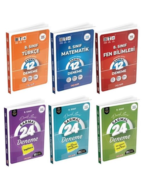 8. Sınıf Branş Sarmal Deneme Set (6 Kitap) (Kolektif ) Fiyatı