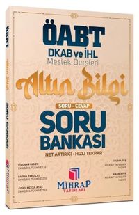 ÖABT Din Kültürü ve Ahlak Bilgisi Altın Bilgi Soru Cevap Hızlı Tekrar Soru Bankası 
