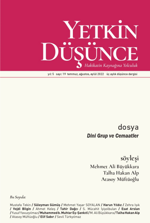 Yetkin Düşünce 19. Sayı Temmuz-Ağustos-Eylül 2022