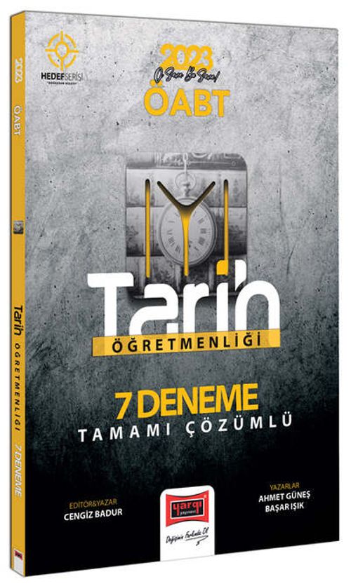 2023 KPSS ÖABT Tarih Öğretmenliği Hedef Serisi IYI Tamamı Çözümlü 7 Deneme Sınavı 