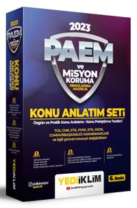 2023 PAEM ve Misyon Koruma Sınavlarına Hazırlık Konu Anlatım Seti