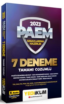 2023 PAEM Sınavlarına Hazırlık Tamamı Çözümlü 7 Deneme