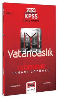 2023 KPSS Genel Kültür Hedef IYI Serisi Vatandaşlık Tamamı Çözümlü 15 Deneme 