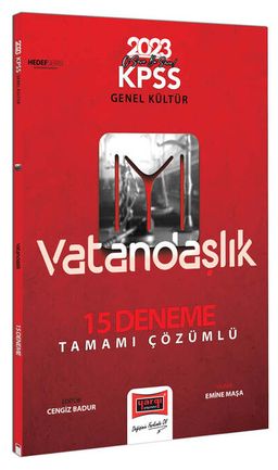 2023 KPSS Genel Kültür Hedef IYI Serisi Vatandaşlık Tamamı Çözümlü 15 Deneme 