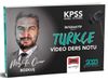 2023 KPSS Genel Yetenek İnteraktif Serisi T&uuml;rk&ccedil;e Video Ders Notları